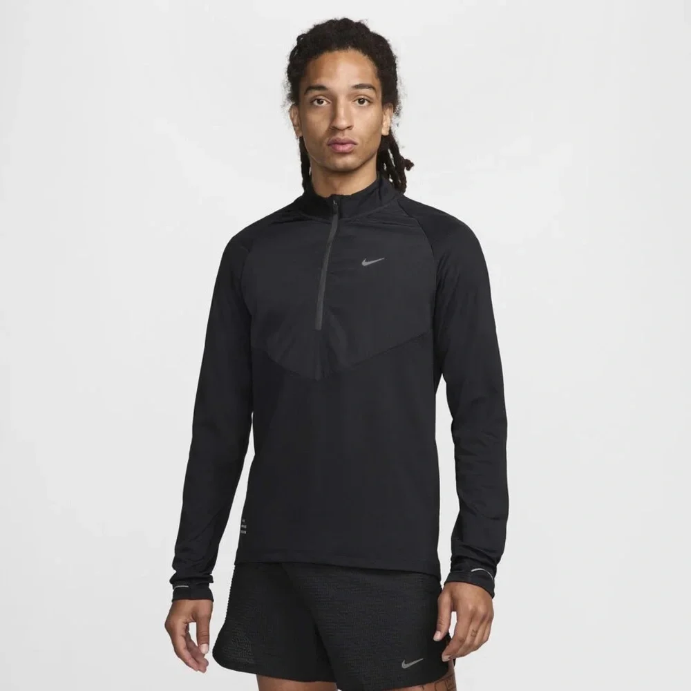 Nike Run Division Men's Dri-FIT 1/2-Zip black Running Top jacket FZ0620-010